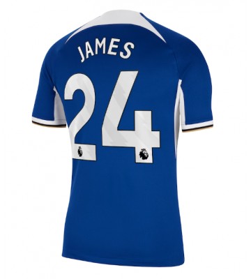 Maillot de foot Chelsea Reece James #24 Domicile 2023-24 Manches Courte